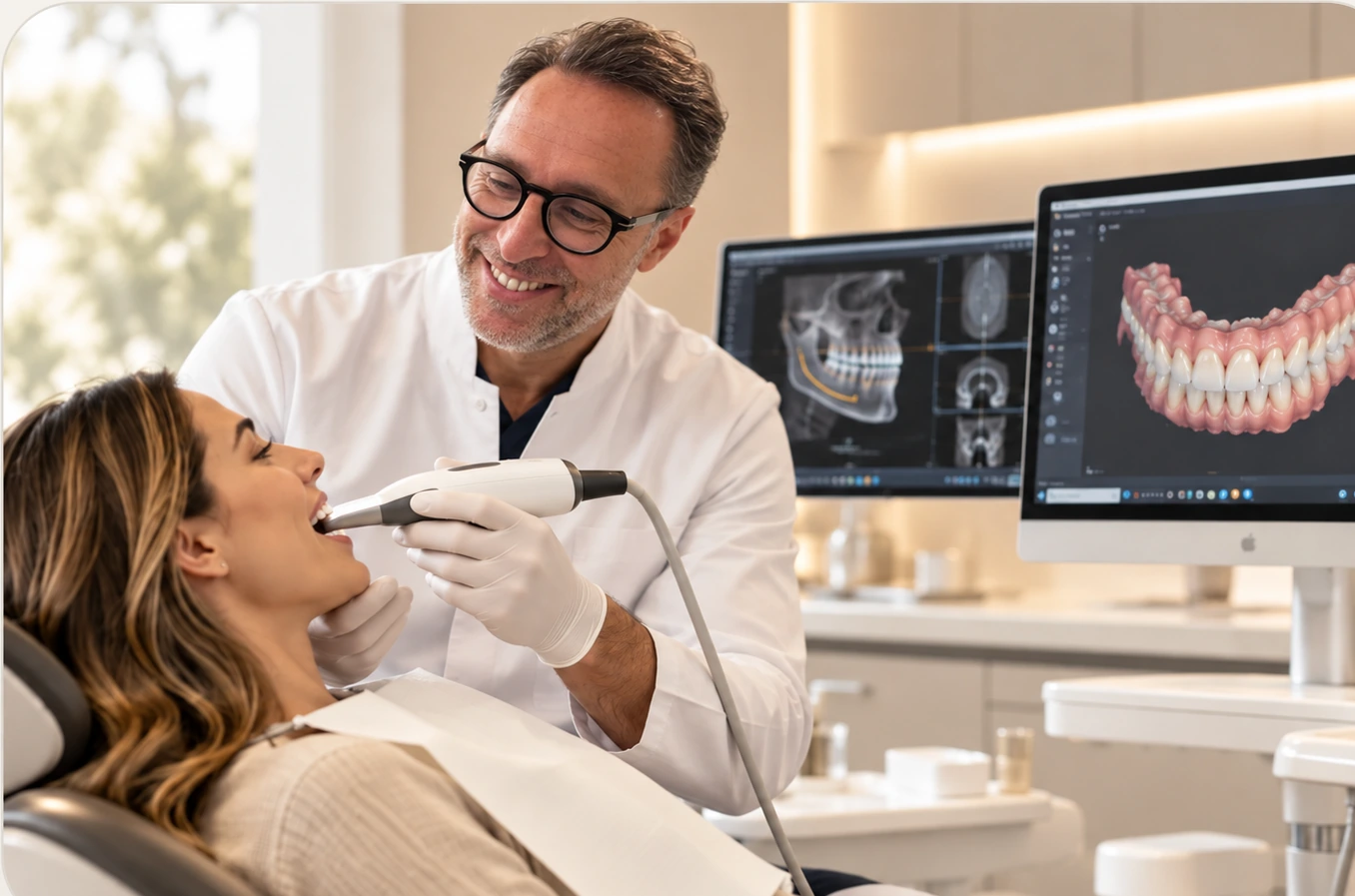 Valutazione odontoiatrica e scanner digitale nello studio LDR