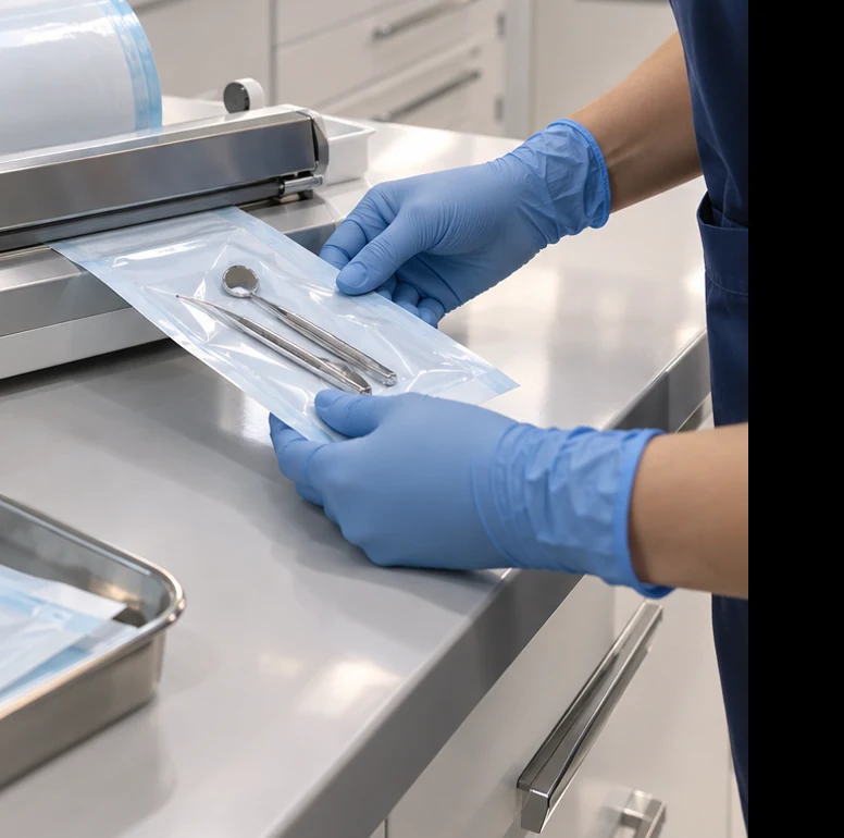 Dettaglio delle procedure di preparazione dello strumentario